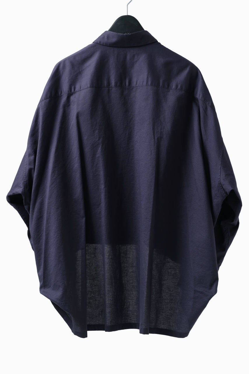 画像をギャラリービューアに読み込む, Y's VOLUMETRIC BLOUSON SHIRT (NAVY)