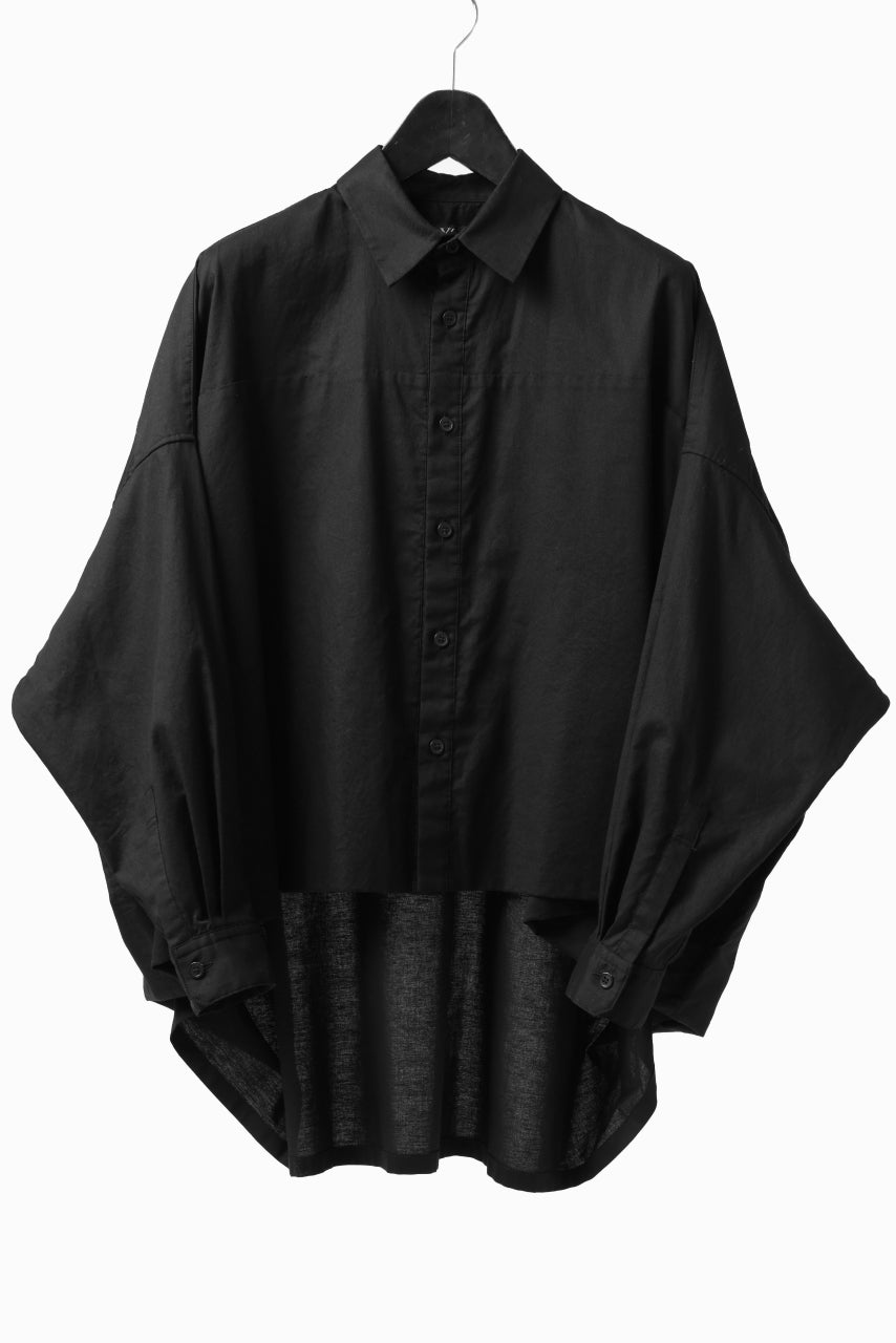 画像をギャラリービューアに読み込む, Y's VOLUMETRIC BLOUSON SHIRT (BLACK)