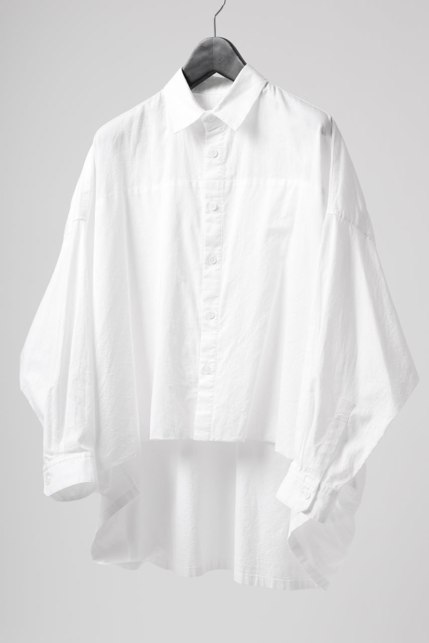 画像をギャラリービューアに読み込む, Y's VOLUMETRIC BLOUSON SHIRT (WHITE)
