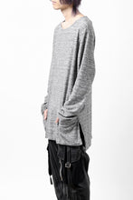 Load image into Gallery viewer, ISAMU KATAYAMA BACKLASH RANDOM PILE FABRIC LONG SLEEVE CUT & SEWN (GREY)