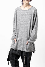 画像をギャラリービューアに読み込む, ISAMU KATAYAMA BACKLASH RANDOM PILE FABRIC L/S RELAXY TOPS (GREY)