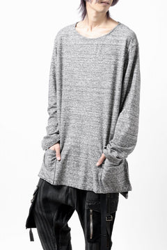 Load image into Gallery viewer, ISAMU KATAYAMA BACKLASH RANDOM PILE FABRIC LONG SLEEVE CUT & SEWN (GREY)