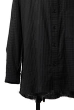 画像をギャラリービューアに読み込む, Aleksandr Manamis Tuck-Up Sleeve Shirt / CHECK & STRIPE (BLACK)