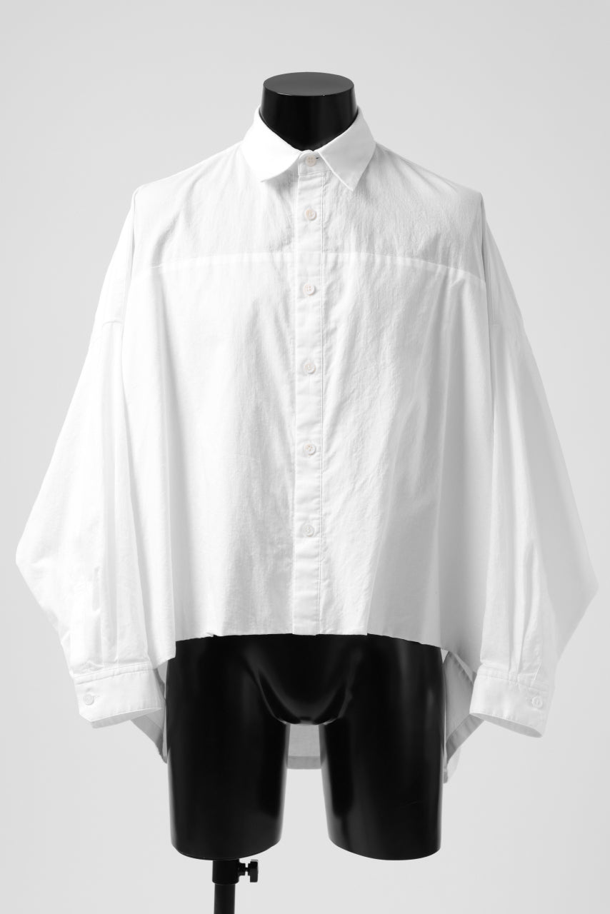 画像をギャラリービューアに読み込む, Y's VOLUMETRIC BLOUSON SHIRT (WHITE)