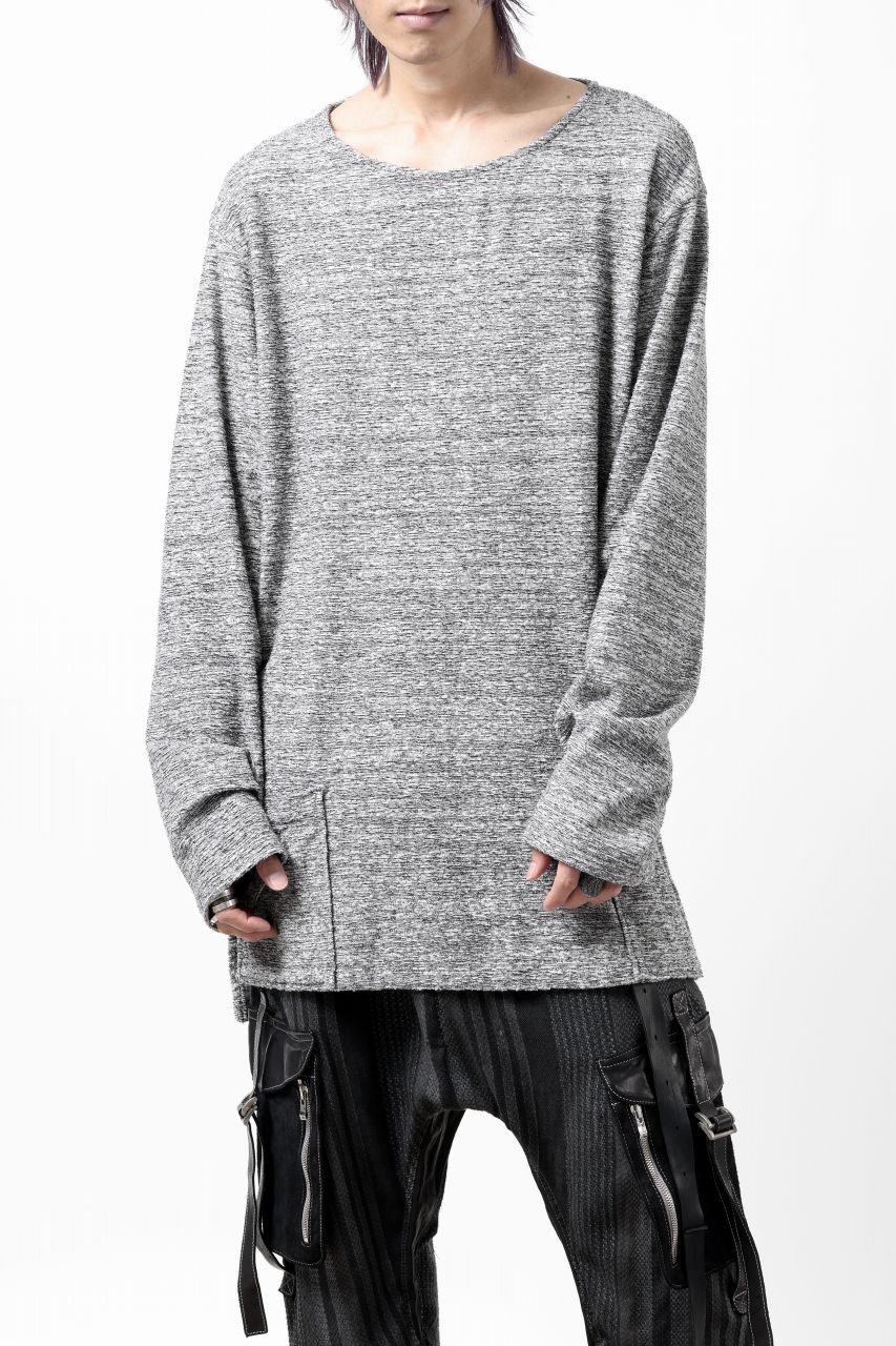 Load image into Gallery viewer, ISAMU KATAYAMA BACKLASH RANDOM PILE FABRIC LONG SLEEVE CUT & SEWN (GREY)