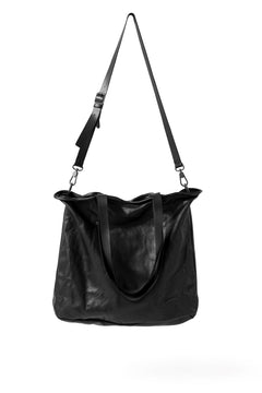 画像をギャラリービューアに読み込む, PAL OFFNER 2WAY BIG SHOULDER BAG / CALF LEATHER (BLACK)