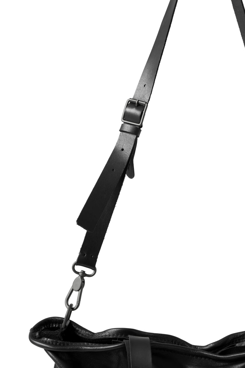 画像をギャラリービューアに読み込む, PAL OFFNER 2WAY BIG SHOULDER BAG / CALF LEATHER (BLACK)