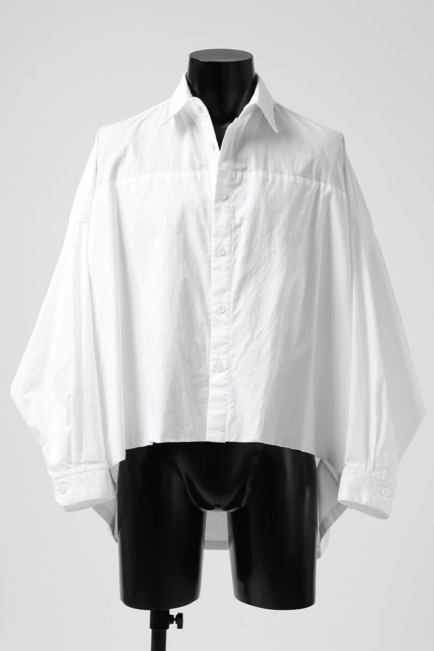 画像をギャラリービューアに読み込む, Y's VOLUMETRIC BLOUSON SHIRT (WHITE)