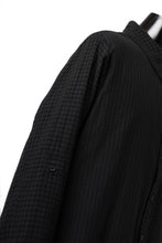 画像をギャラリービューアに読み込む, Aleksandr Manamis Tuck-Up Sleeve Shirt / CHECK & STRIPE (BLACK)