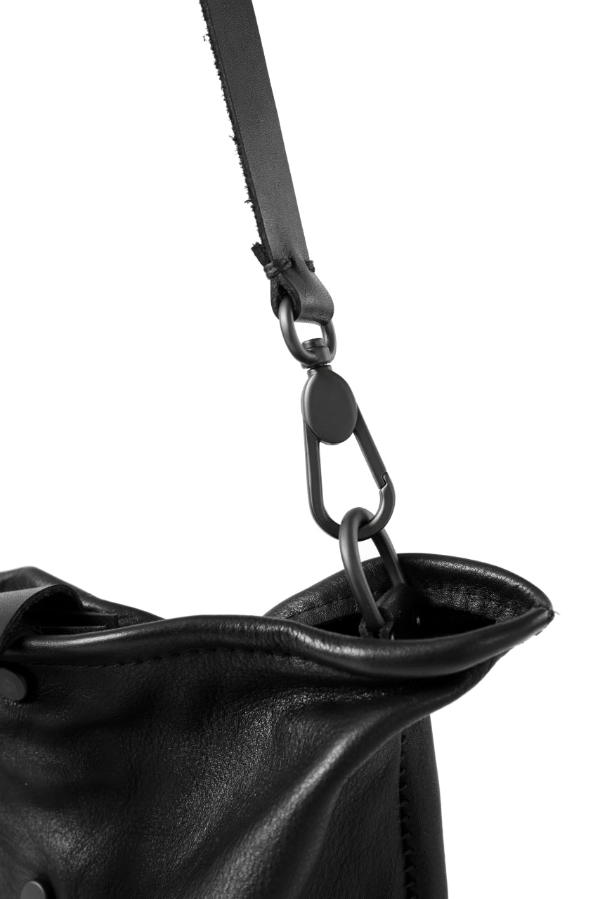 画像をギャラリービューアに読み込む, PAL OFFNER 2WAY BIG SHOULDER BAG / CALF LEATHER (BLACK)