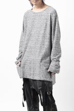 画像をギャラリービューアに読み込む, ISAMU KATAYAMA BACKLASH RANDOM PILE FABRIC L/S RELAXY TOPS (GREY)