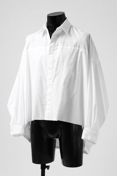 画像をギャラリービューアに読み込む, Y's VOLUMETRIC BLOUSON SHIRT (WHITE)