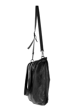 画像をギャラリービューアに読み込む, PAL OFFNER 2WAY BIG SHOULDER BAG / CALF LEATHER (BLACK)