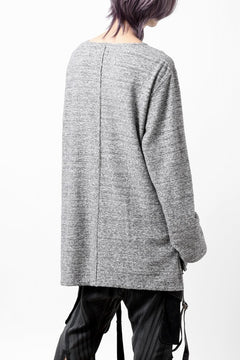 画像をギャラリービューアに読み込む, ISAMU KATAYAMA BACKLASH RANDOM PILE FABRIC L/S RELAXY TOPS (GREY)