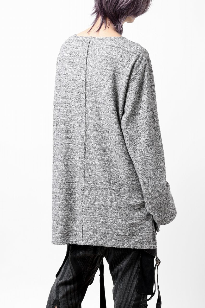 Load image into Gallery viewer, ISAMU KATAYAMA BACKLASH RANDOM PILE FABRIC LONG SLEEVE CUT & SEWN (GREY)