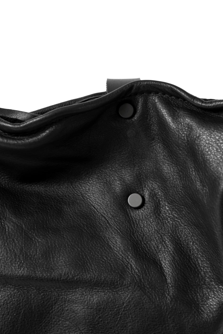 画像をギャラリービューアに読み込む, PAL OFFNER 2WAY BIG SHOULDER BAG / CALF LEATHER (BLACK)