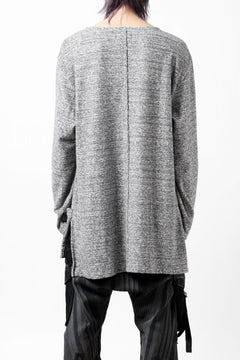 Load image into Gallery viewer, ISAMU KATAYAMA BACKLASH RANDOM PILE FABRIC LONG SLEEVE CUT & SEWN (GREY)