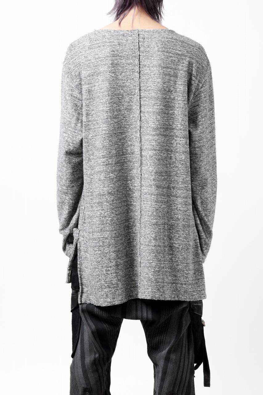 Load image into Gallery viewer, ISAMU KATAYAMA BACKLASH RANDOM PILE FABRIC LONG SLEEVE CUT & SEWN (GREY)