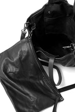 画像をギャラリービューアに読み込む, PAL OFFNER 2WAY BIG SHOULDER BAG / CALF LEATHER (BLACK)