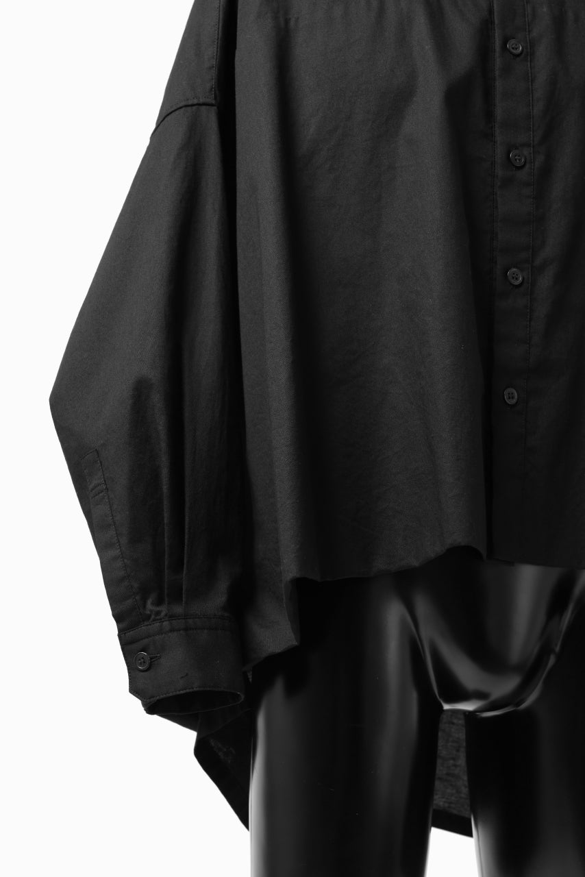 画像をギャラリービューアに読み込む, Y's VOLUMETRIC BLOUSON SHIRT (BLACK)