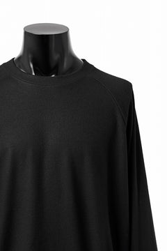 画像をギャラリービューアに読み込む, COLINA TUCK SWEAT TOP / SUPER 140s WASHABLE WOOL (BLACK)