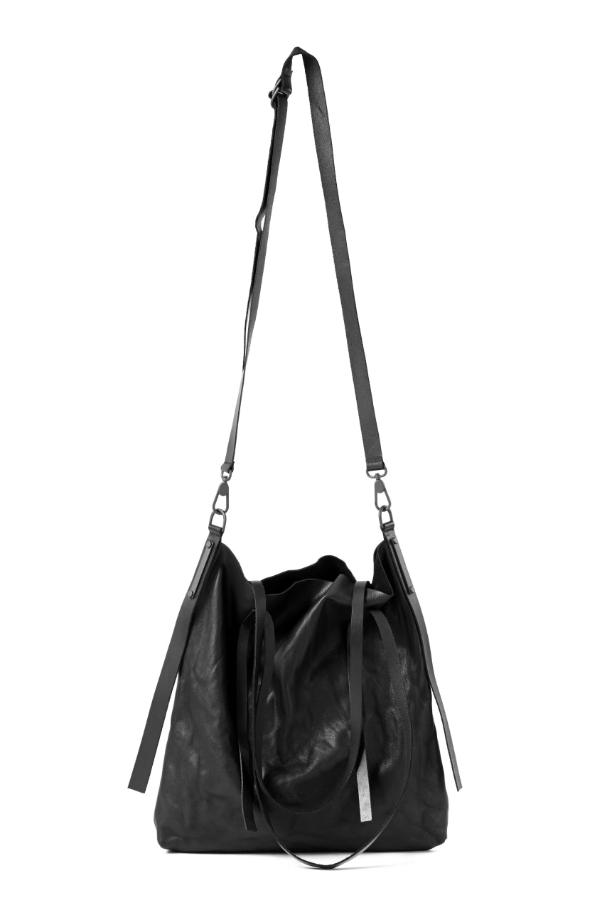 画像をギャラリービューアに読み込む, PAL OFFNER 2WAY EASY TOTE BAG / CALF LEATHER (BLACK)