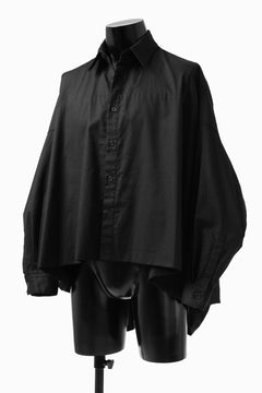 画像をギャラリービューアに読み込む, Y's VOLUMETRIC BLOUSON SHIRT (BLACK)