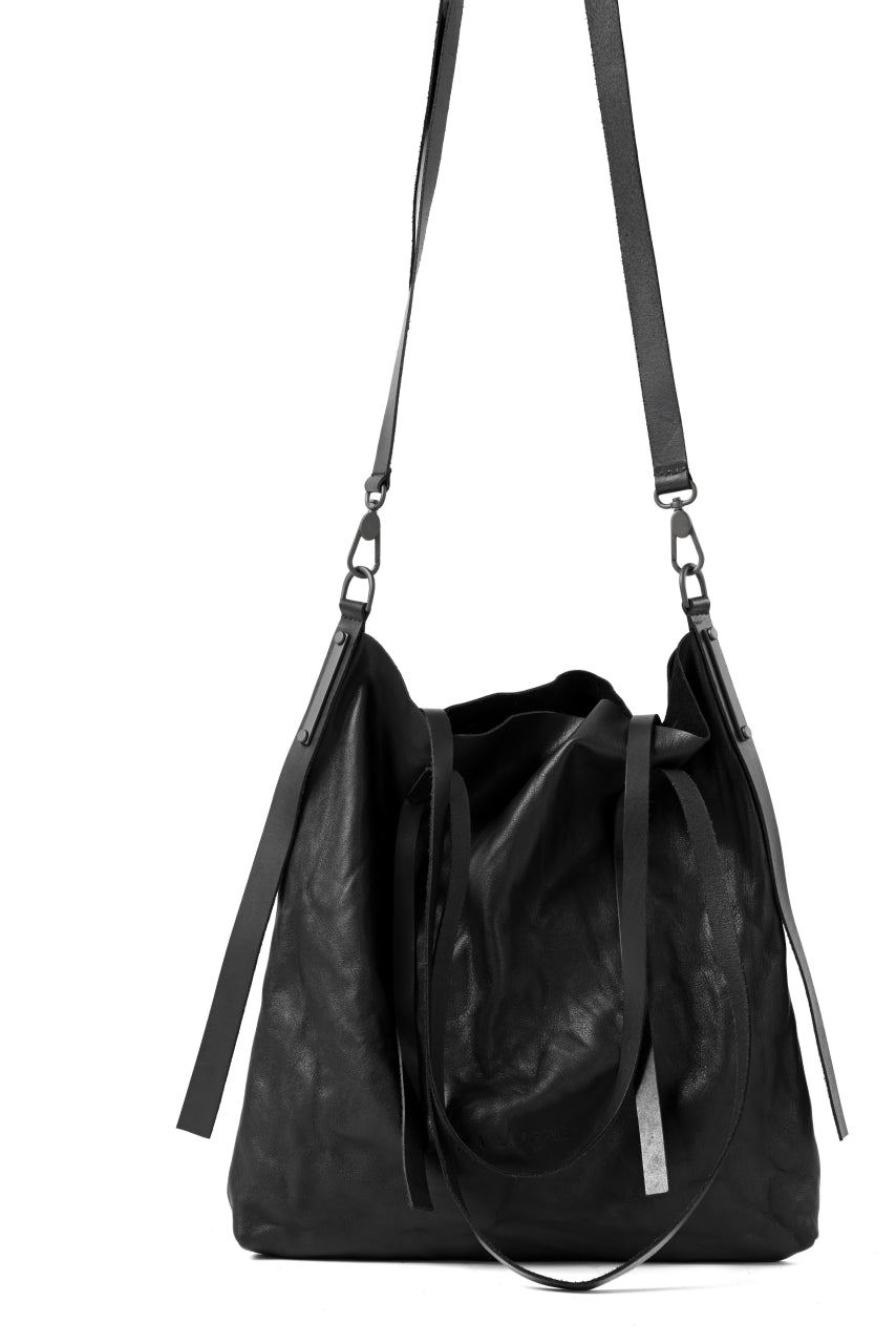 画像をギャラリービューアに読み込む, PAL OFFNER 2WAY EASY TOTE BAG / CALF LEATHER (BLACK)