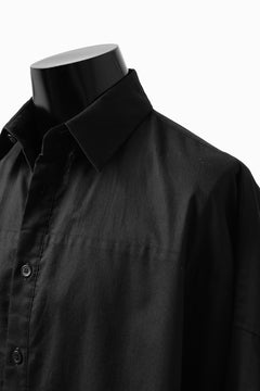 画像をギャラリービューアに読み込む, Y's VOLUMETRIC BLOUSON SHIRT (BLACK)