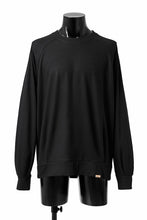 画像をギャラリービューアに読み込む, COLINA TUCK SWEAT TOP / SUPER 140s WASHABLE WOOL (BLACK)