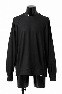画像をギャラリービューアに読み込む, COLINA TUCK SWEAT TOP / SUPER 140s WASHABLE WOOL (BLACK)