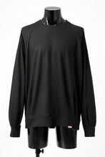 画像をギャラリービューアに読み込む, COLINA TUCK SWEAT TOP / SUPER 140s WASHABLE WOOL (BLACK)