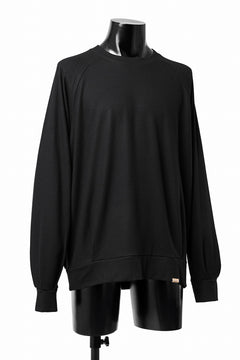 画像をギャラリービューアに読み込む, COLINA TUCK SWEAT TOP / SUPER 140s WASHABLE WOOL (BLACK)