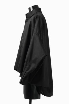 画像をギャラリービューアに読み込む, Y's VOLUMETRIC BLOUSON SHIRT (BLACK)