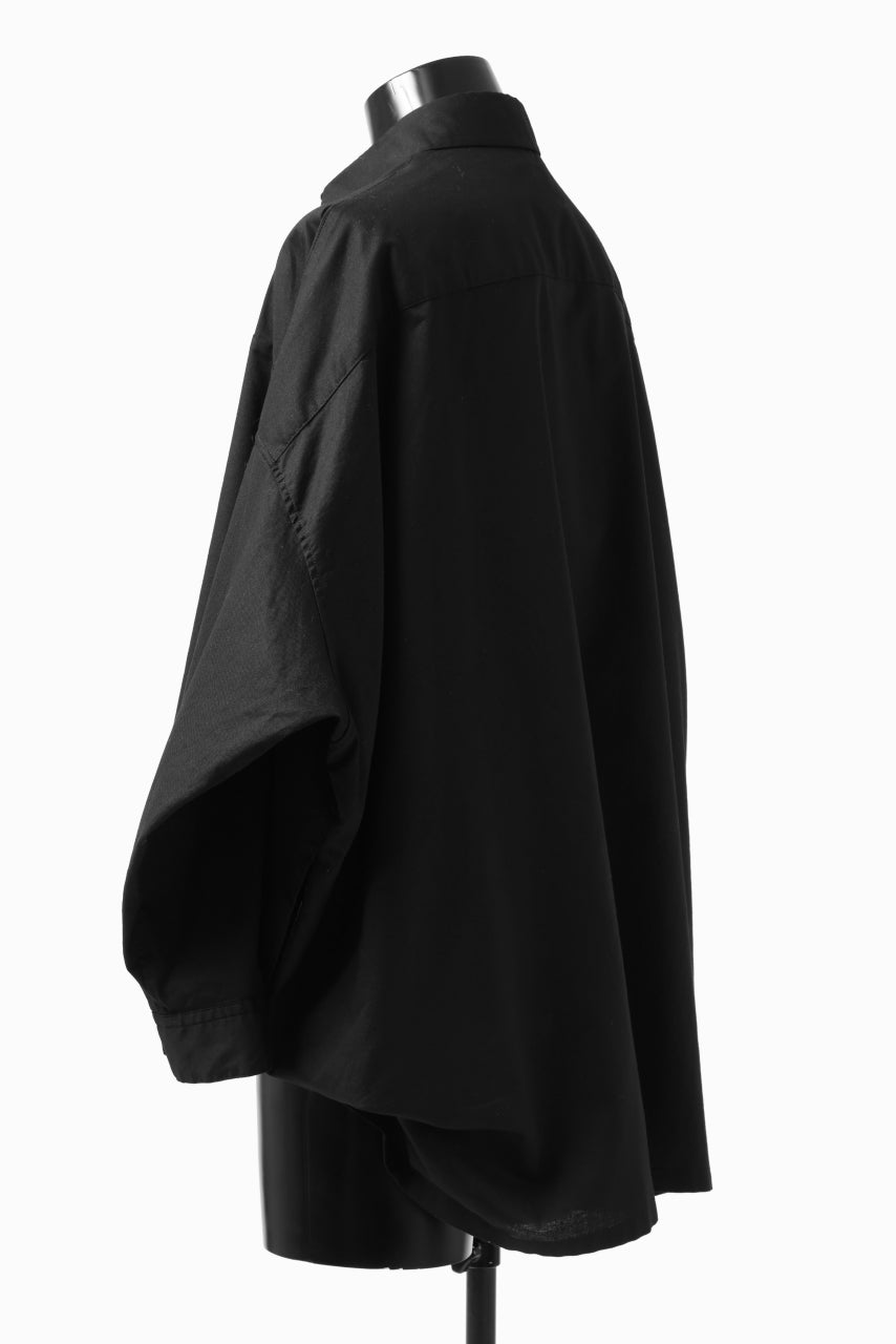 画像をギャラリービューアに読み込む, Y's VOLUMETRIC BLOUSON SHIRT (BLACK)