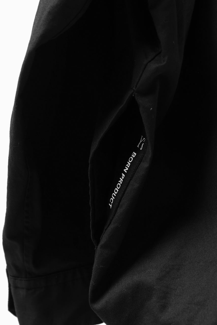 画像をギャラリービューアに読み込む, Y's VOLUMETRIC BLOUSON SHIRT (BLACK)