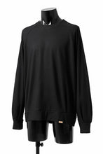 画像をギャラリービューアに読み込む, COLINA TUCK SWEAT TOP / SUPER 140s WASHABLE WOOL (BLACK)