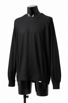 画像をギャラリービューアに読み込む, COLINA TUCK SWEAT TOP / SUPER 140s WASHABLE WOOL (BLACK)