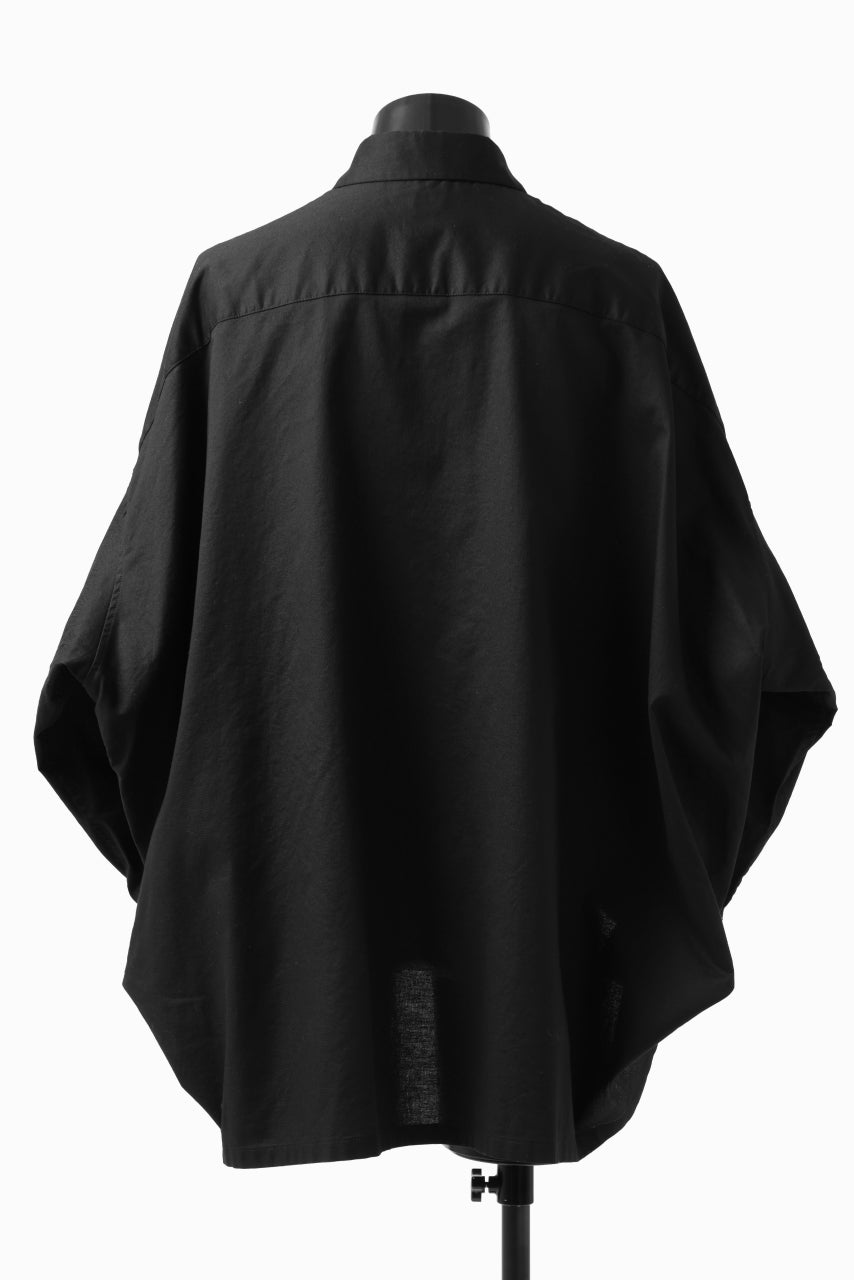 画像をギャラリービューアに読み込む, Y's VOLUMETRIC BLOUSON SHIRT (BLACK)