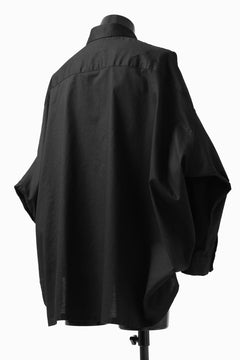 画像をギャラリービューアに読み込む, Y's VOLUMETRIC BLOUSON SHIRT (BLACK)