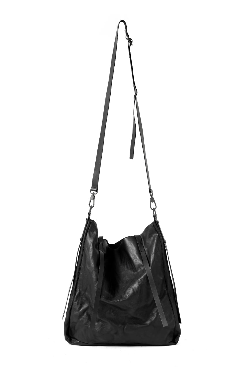 画像をギャラリービューアに読み込む, PAL OFFNER 2WAY EASY TOTE BAG / CALF LEATHER (BLACK)