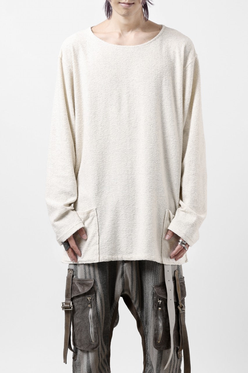 Load image into Gallery viewer, ISAMU KATAYAMA BACKLASH RANDOM PILE FABRIC LONG SLEEVE CUT & SEWN (BEIGE)
