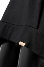 画像をギャラリービューアに読み込む, COLINA TUCK SWEAT TOP / SUPER 140s WASHABLE WOOL (BLACK)