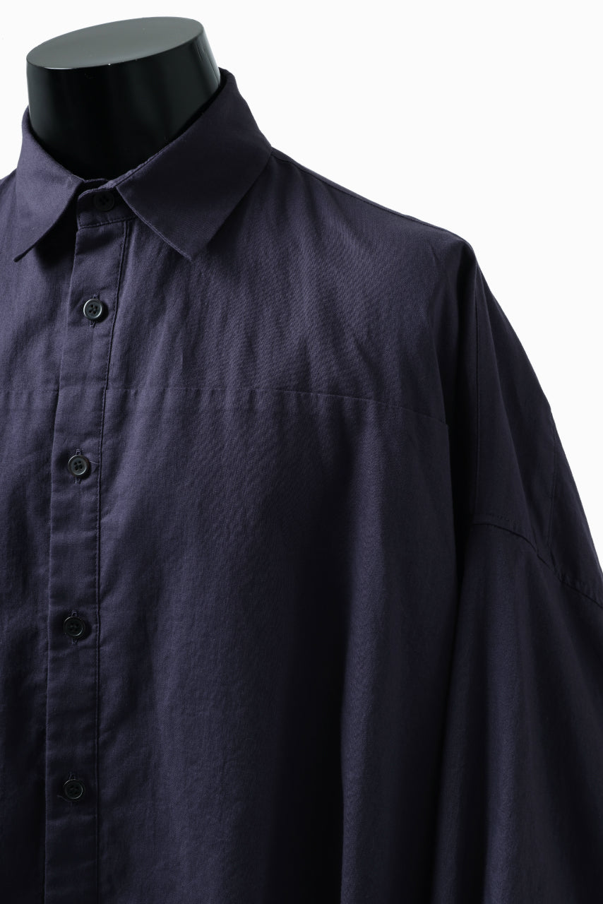 画像をギャラリービューアに読み込む, Y's VOLUMETRIC BLOUSON SHIRT (NAVY)