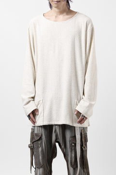 Load image into Gallery viewer, ISAMU KATAYAMA BACKLASH RANDOM PILE FABRIC LONG SLEEVE CUT & SEWN (BEIGE)