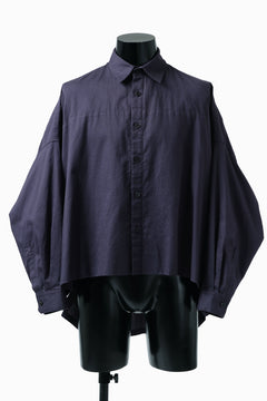 画像をギャラリービューアに読み込む, Y's VOLUMETRIC BLOUSON SHIRT (NAVY)