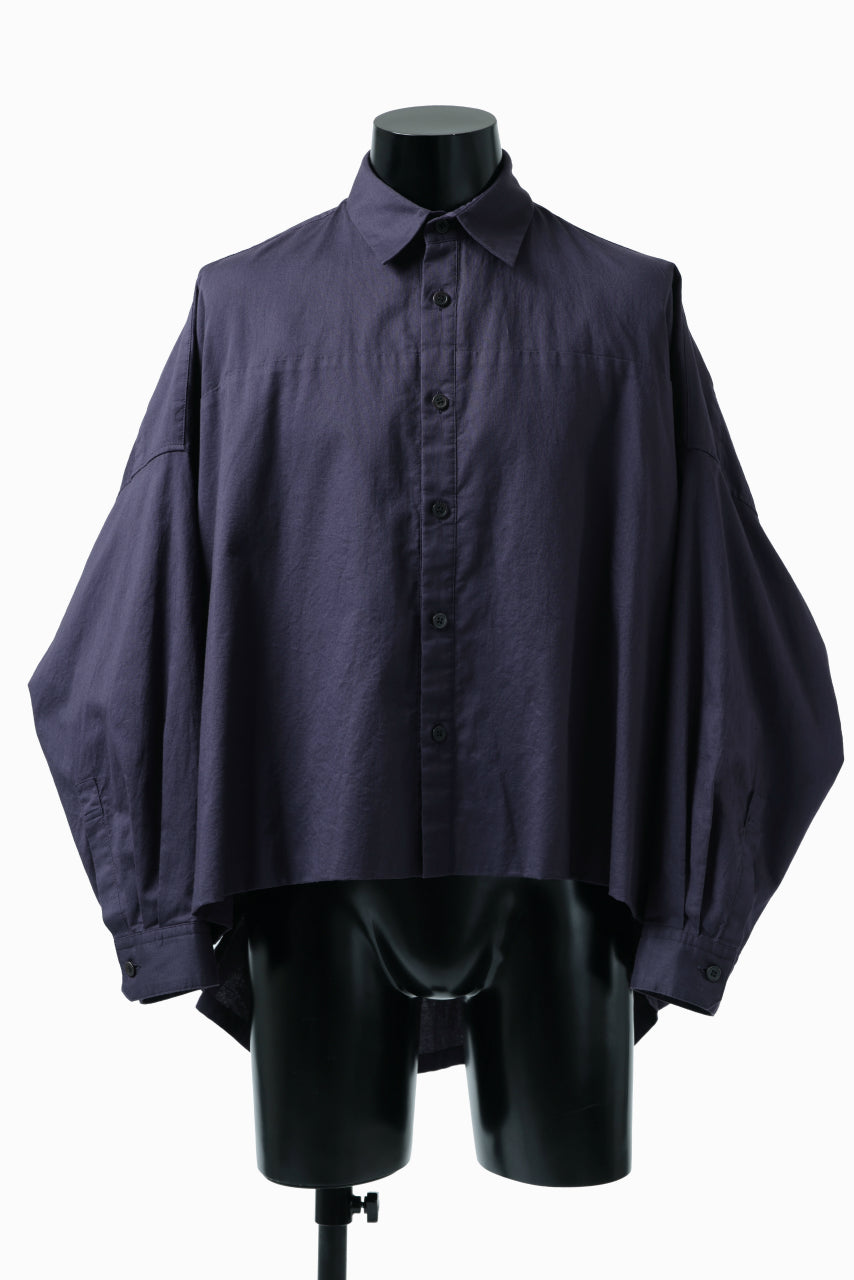 画像をギャラリービューアに読み込む, Y's VOLUMETRIC BLOUSON SHIRT (NAVY)