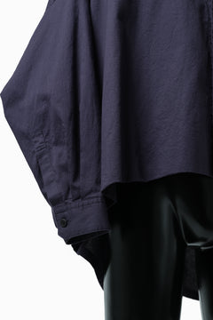 画像をギャラリービューアに読み込む, Y's VOLUMETRIC BLOUSON SHIRT (NAVY)