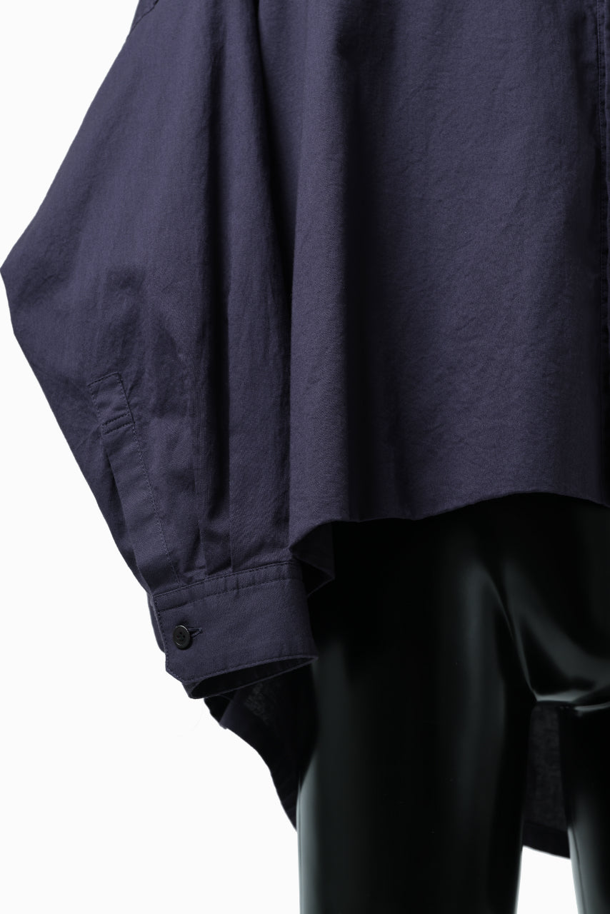 画像をギャラリービューアに読み込む, Y's VOLUMETRIC BLOUSON SHIRT (NAVY)