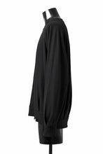 画像をギャラリービューアに読み込む, COLINA TUCK SWEAT TOP / SUPER 140s WASHABLE WOOL (BLACK)